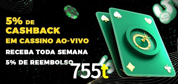 Promoções do cassino ao Vivo 755t
